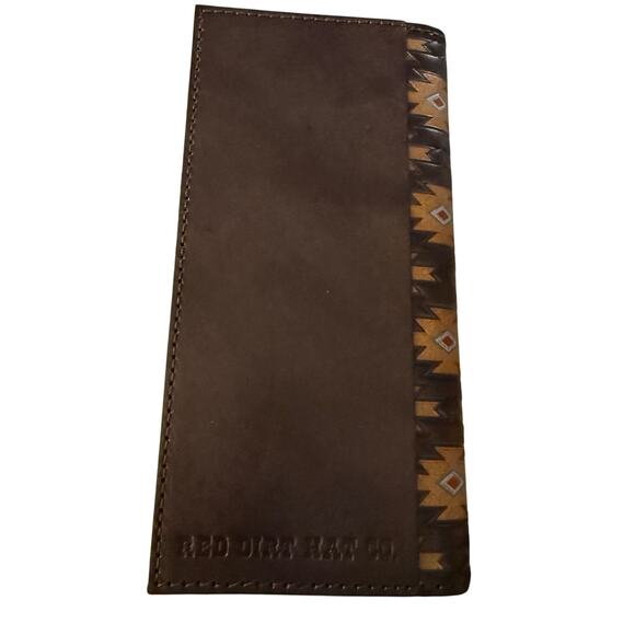 Red Dirt Hat Company Southwest Leather Rodeo Wallet, NWT - Picture 3 of 9